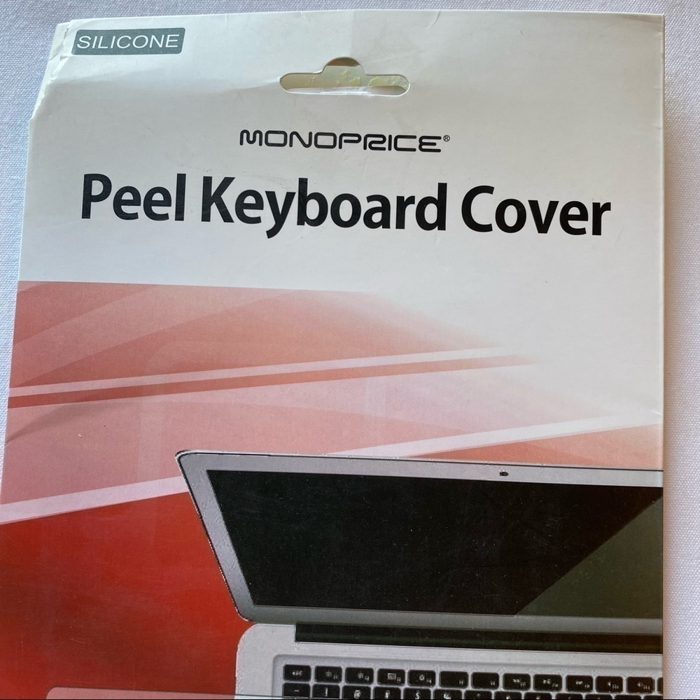 𝅺Monoprice Peel Keyboard Cover for MacBook Air Black Size 13" Silicone - Picture 5 of 11
